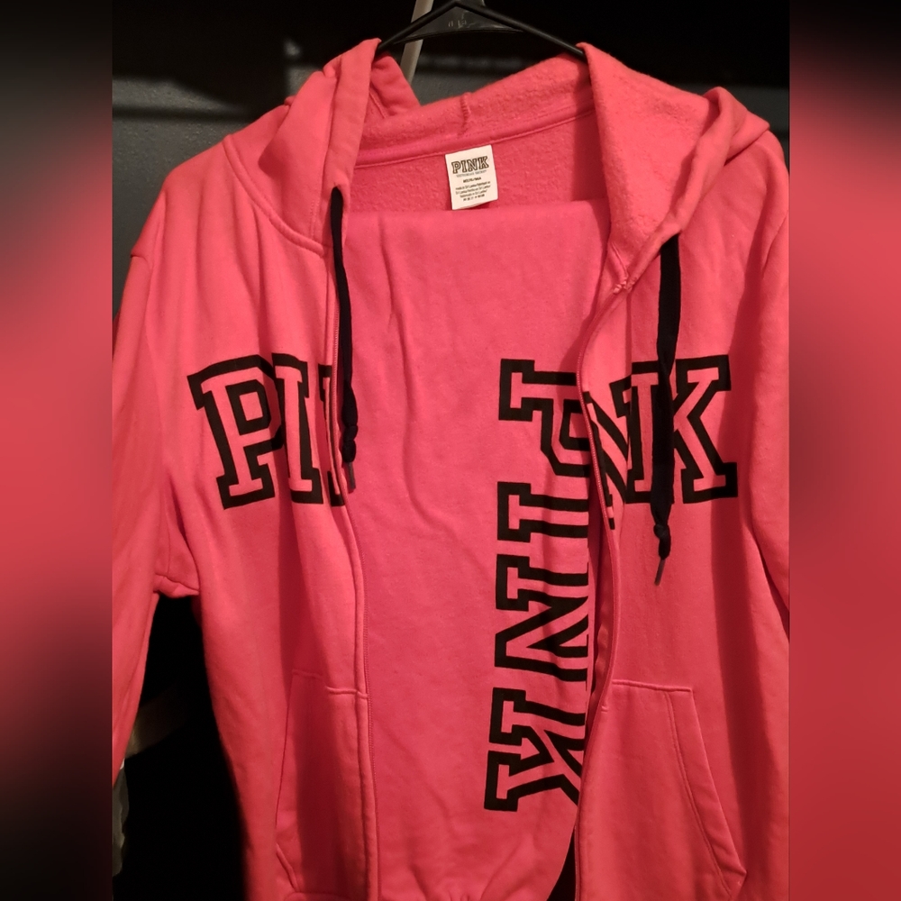 PINK hoodie and sweatpants
